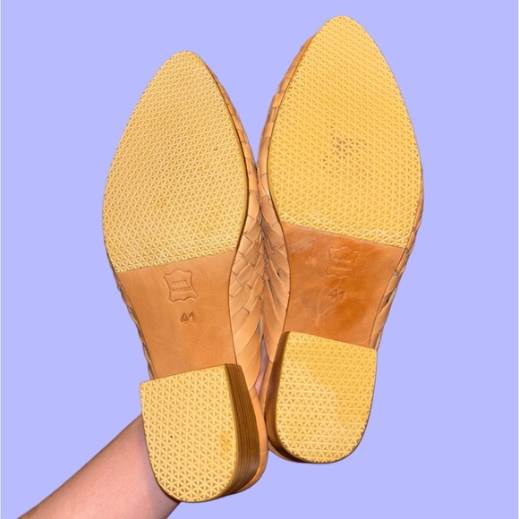 Victoria Handwoven Goatskin Mules🤎 - Picture 7 of 8
